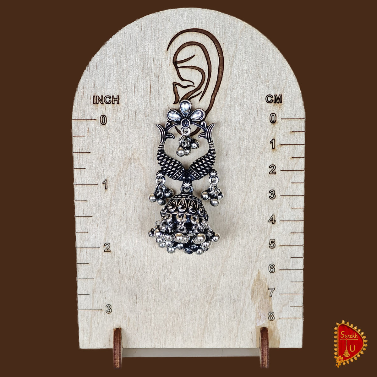 Matsya Oxidized Jhumki