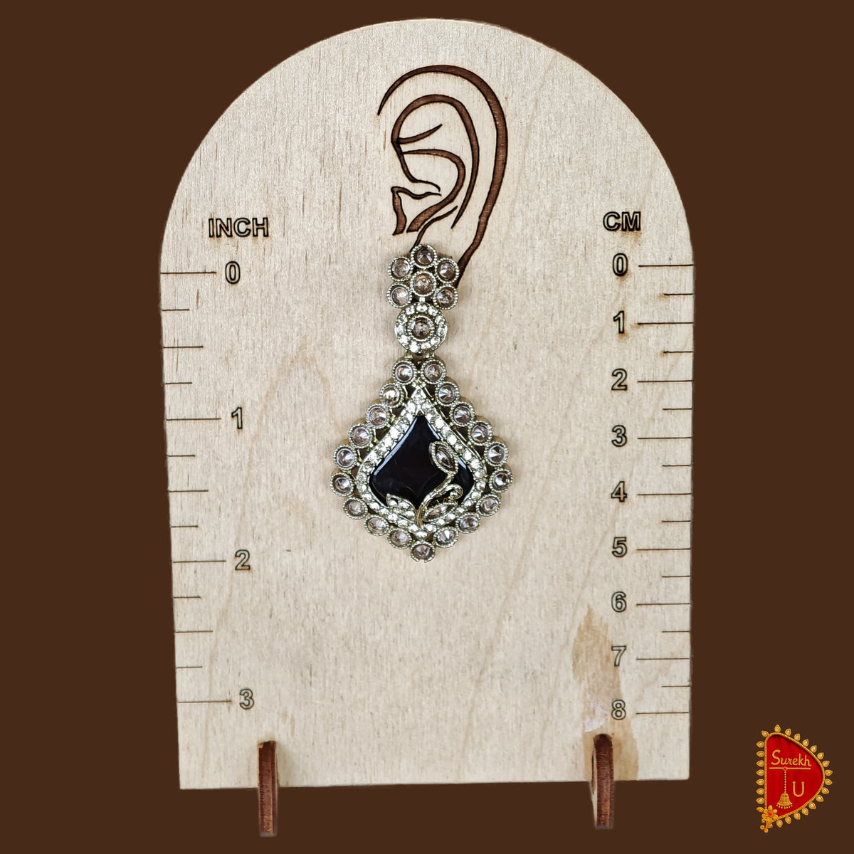 Black Leaf shaped Dangler