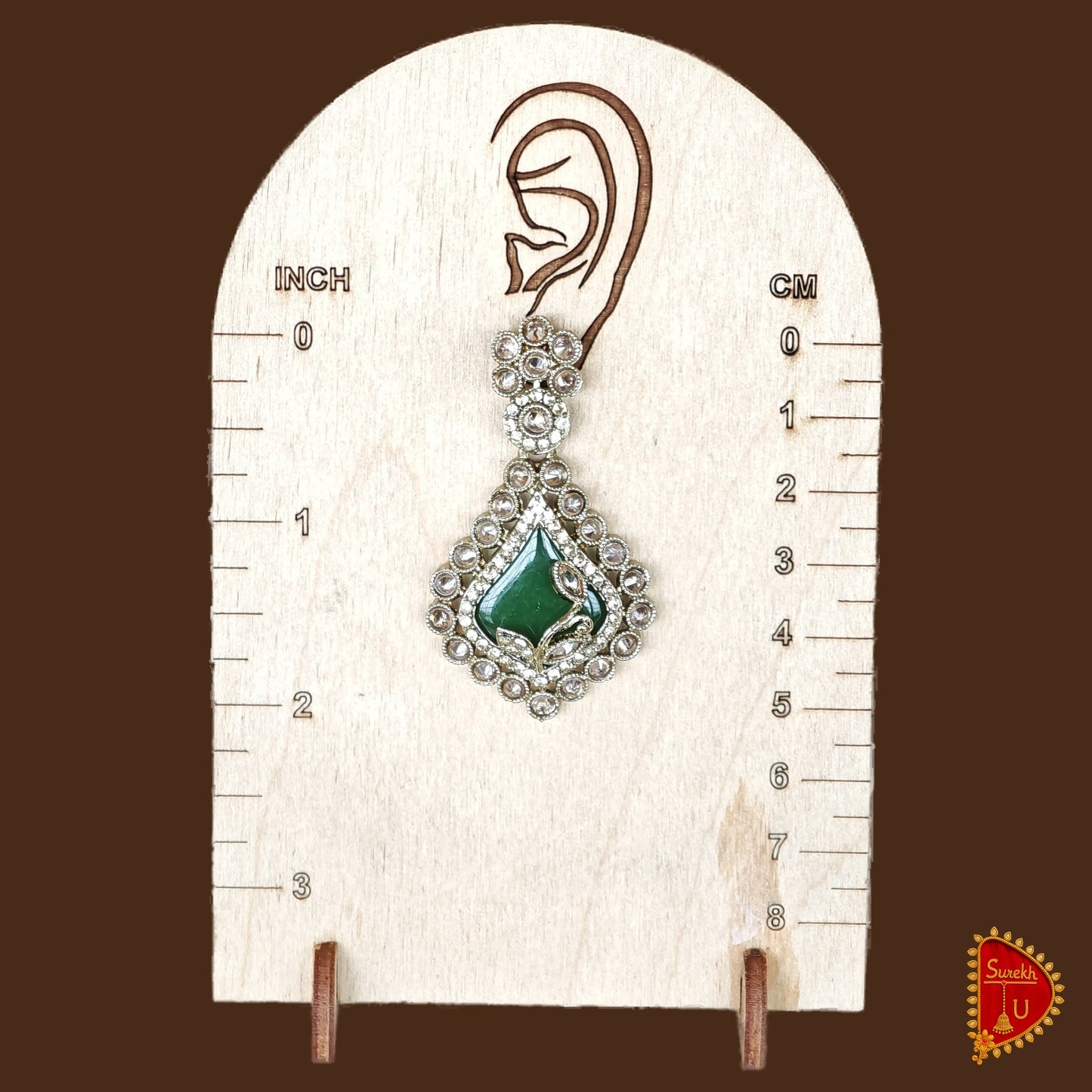Bottle Green Floral Latkan