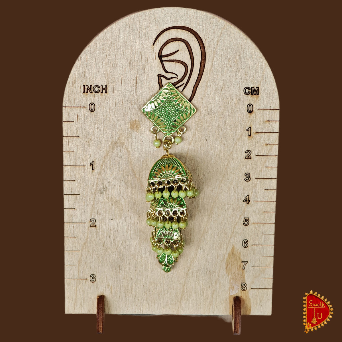 Pista Multilayered Jhumki