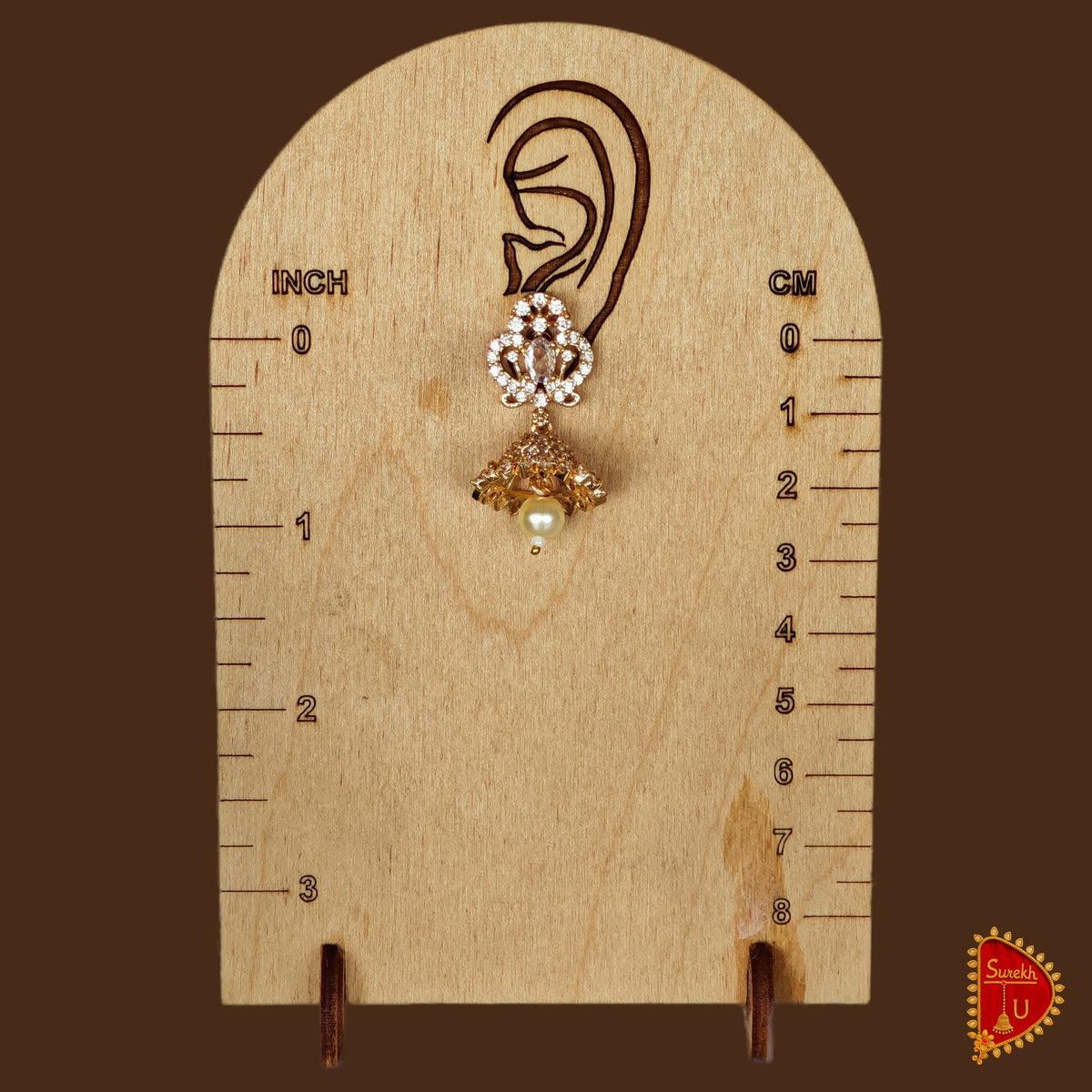 American Diamond Cone Jhumki