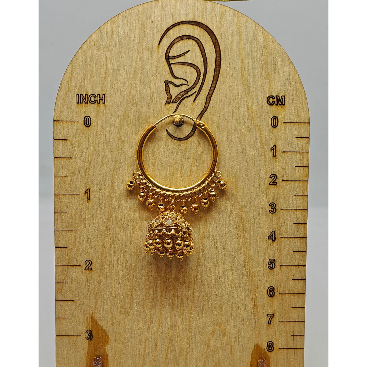 Golden Hoop Medium Jhumki