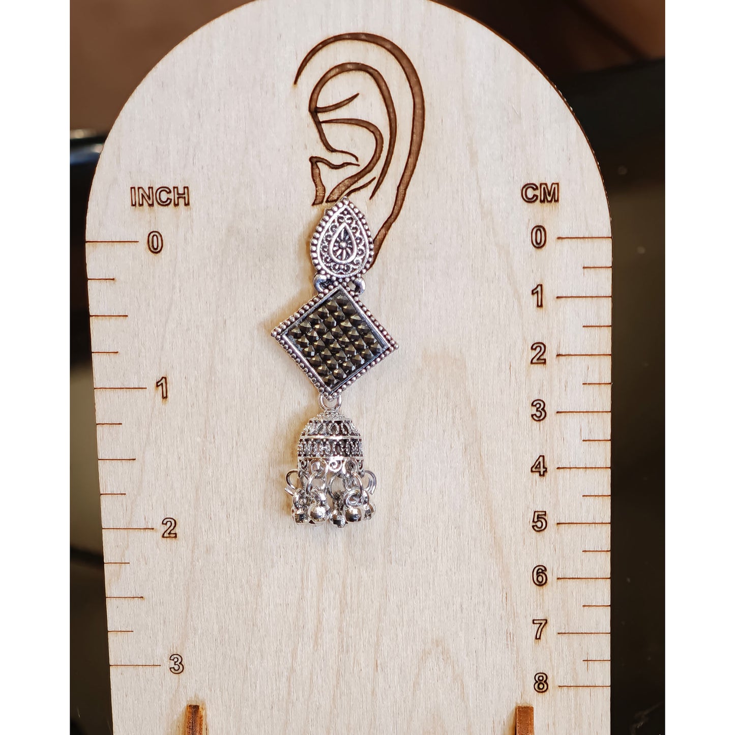 Oxidized Latkan Jhumki