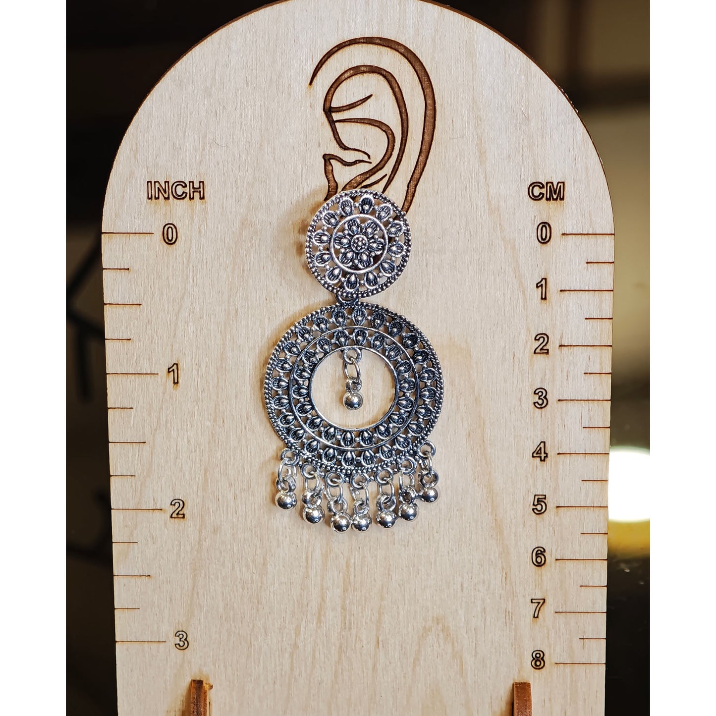 Oxidized Round Shaped Dangler