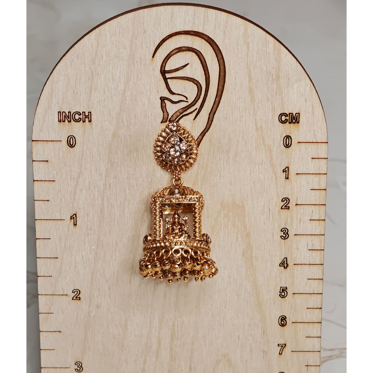 Rosegold Mandap Temple Jhumki