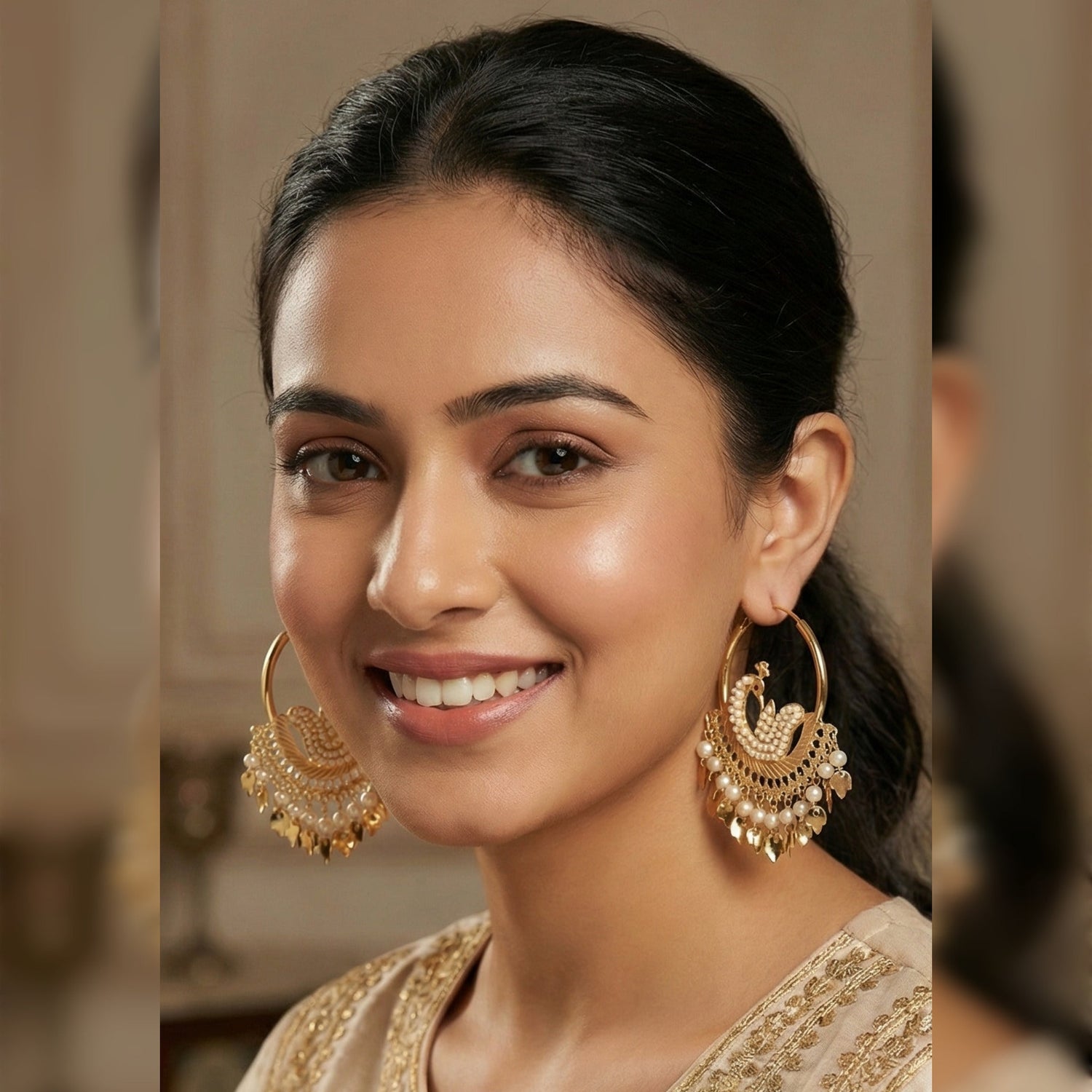 Peacock Earrings