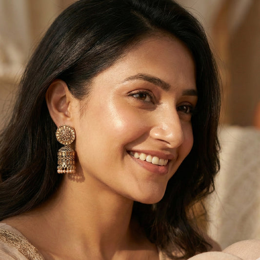 Rosegold Cylindrical Jhumki