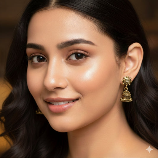 Antique Golden Small Jhumki