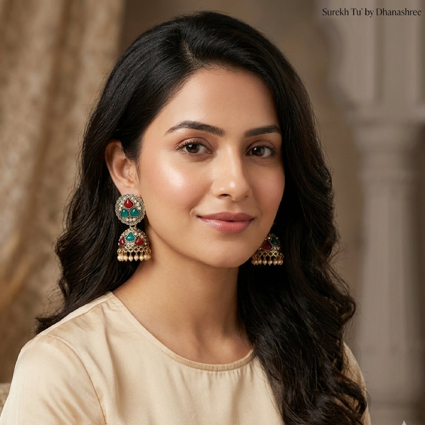 Antique Golden Jhumkis