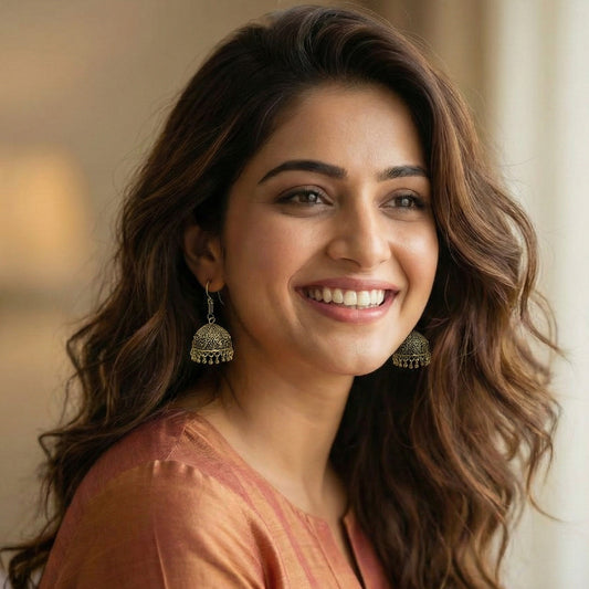 Antique Dome Shaped Jhumki