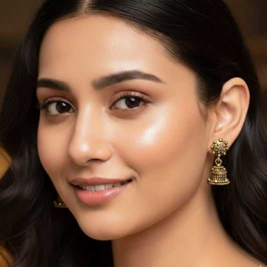 Antique Golden Small Jhumki
