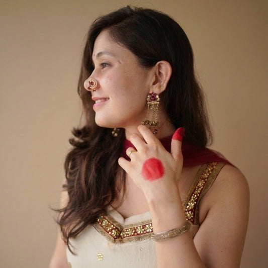 Pinkish Red Kashmiri Ghungroo Latkan