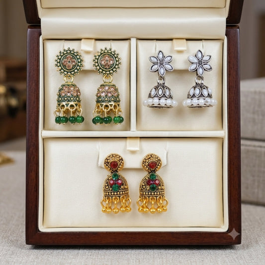 White Floral Green Golden mix (3)