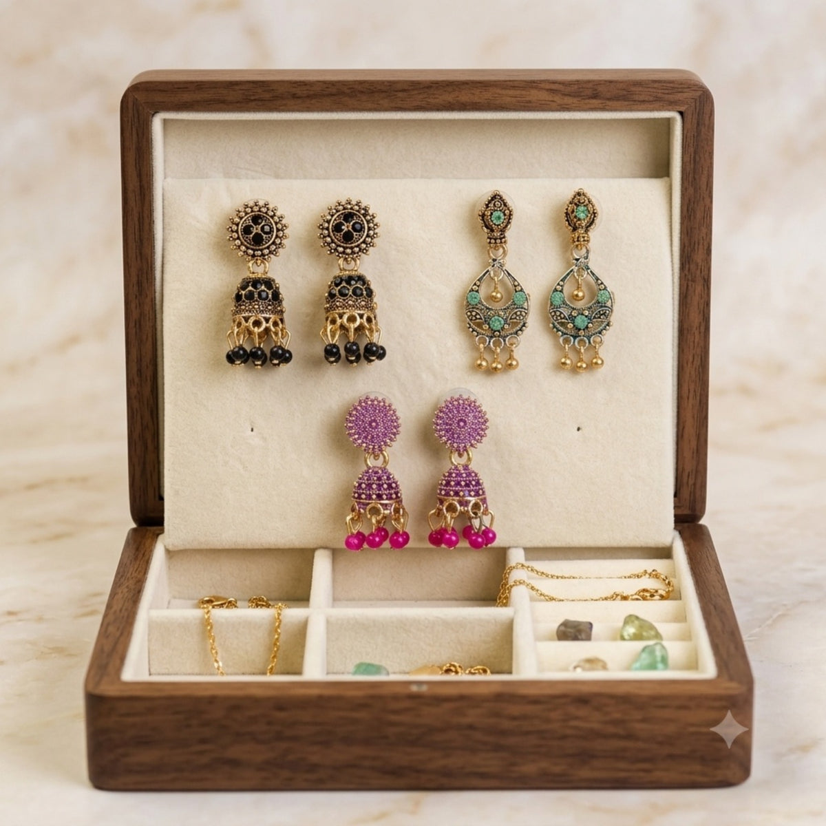 Round Jhumki Chandbali mix (3)