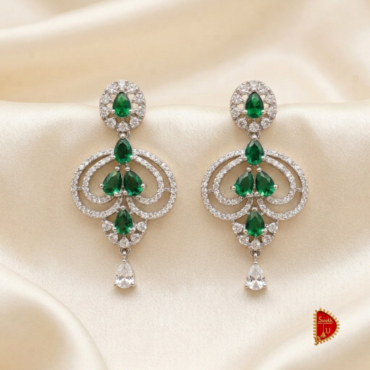 Emerald Drop Chandelier Latkan