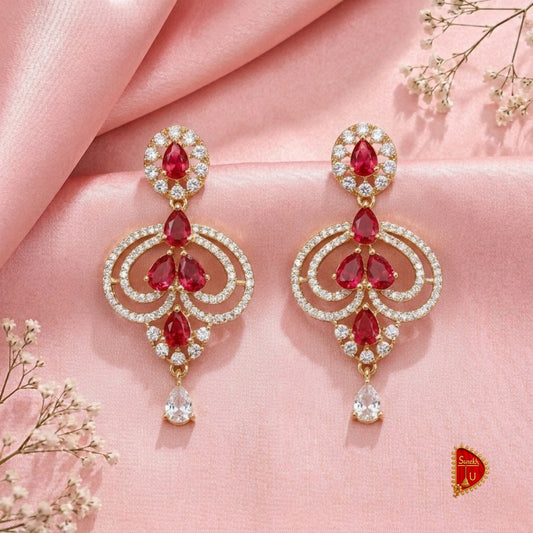 Pink Ruby Chandelier Latkan