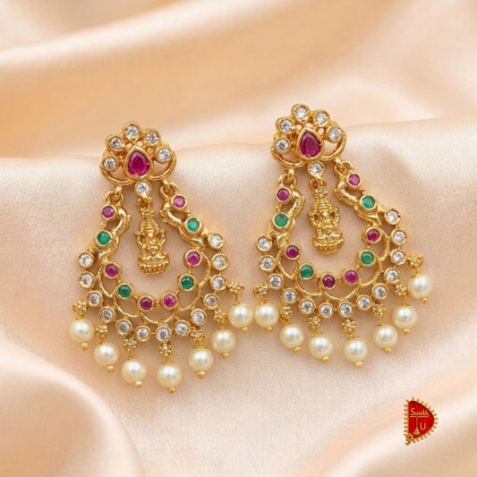 Traditional Stone Chandbali Medium