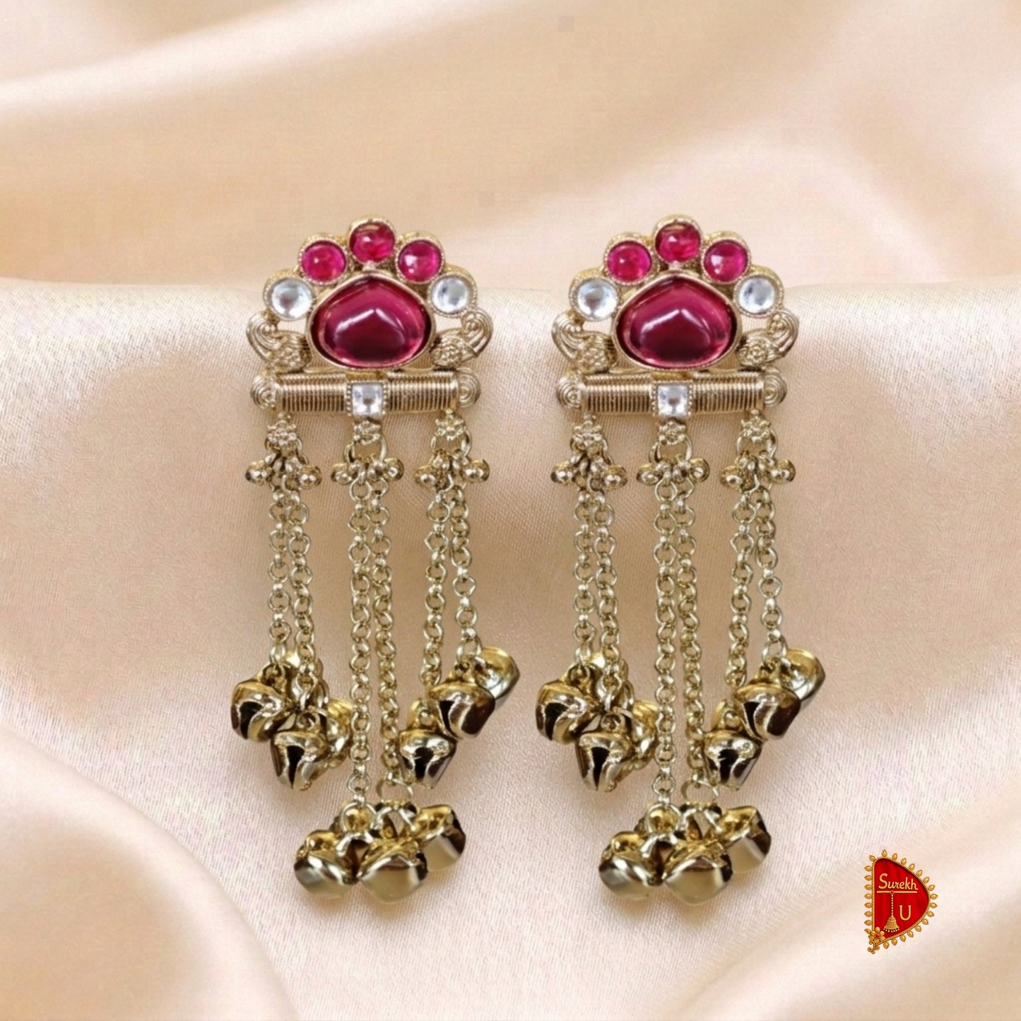 Pinkish Red Kashmiri Ghungroo Latkan