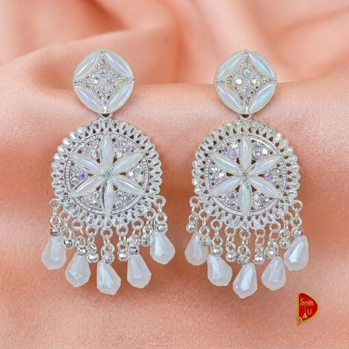 White Floral Latkan