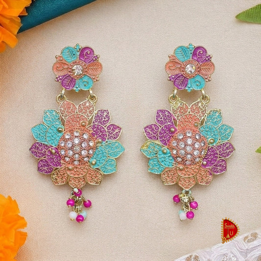Multicoloured Floral Latkan