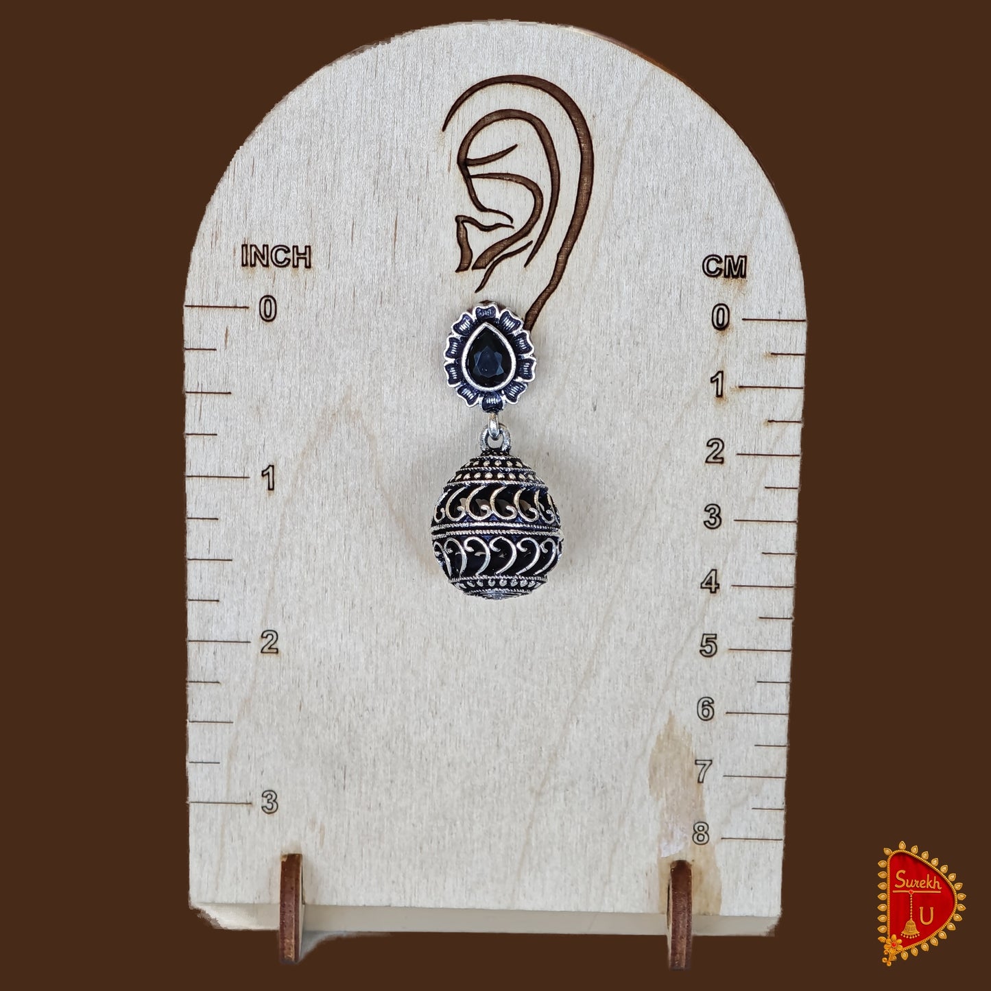 Oxidized Black Stone Ball Latkan