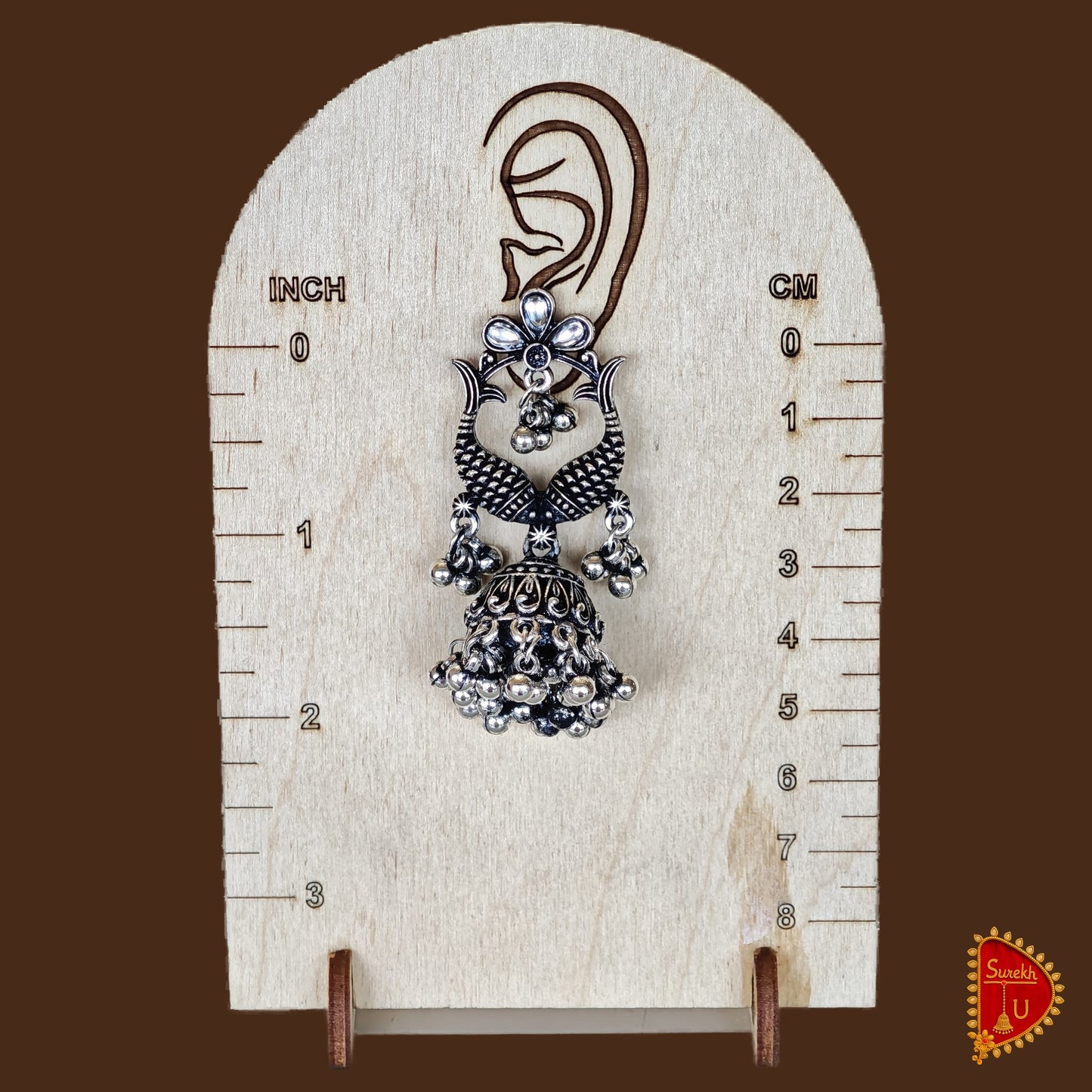 Matsya Oxidized Jhumki