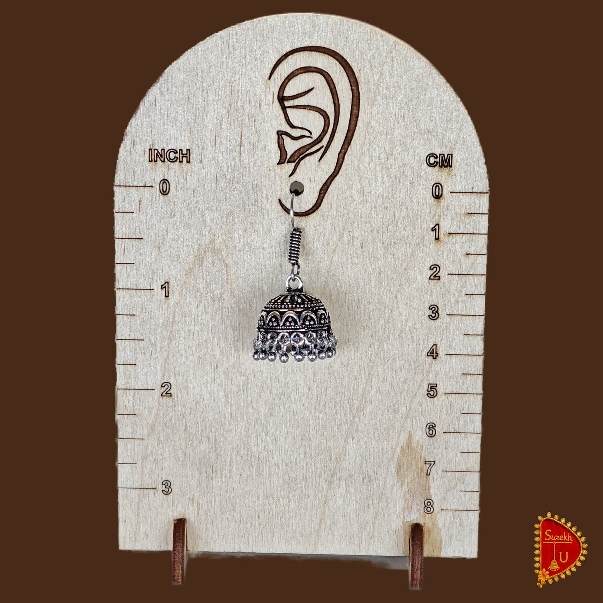 Dome Intricate Beads Jhumki