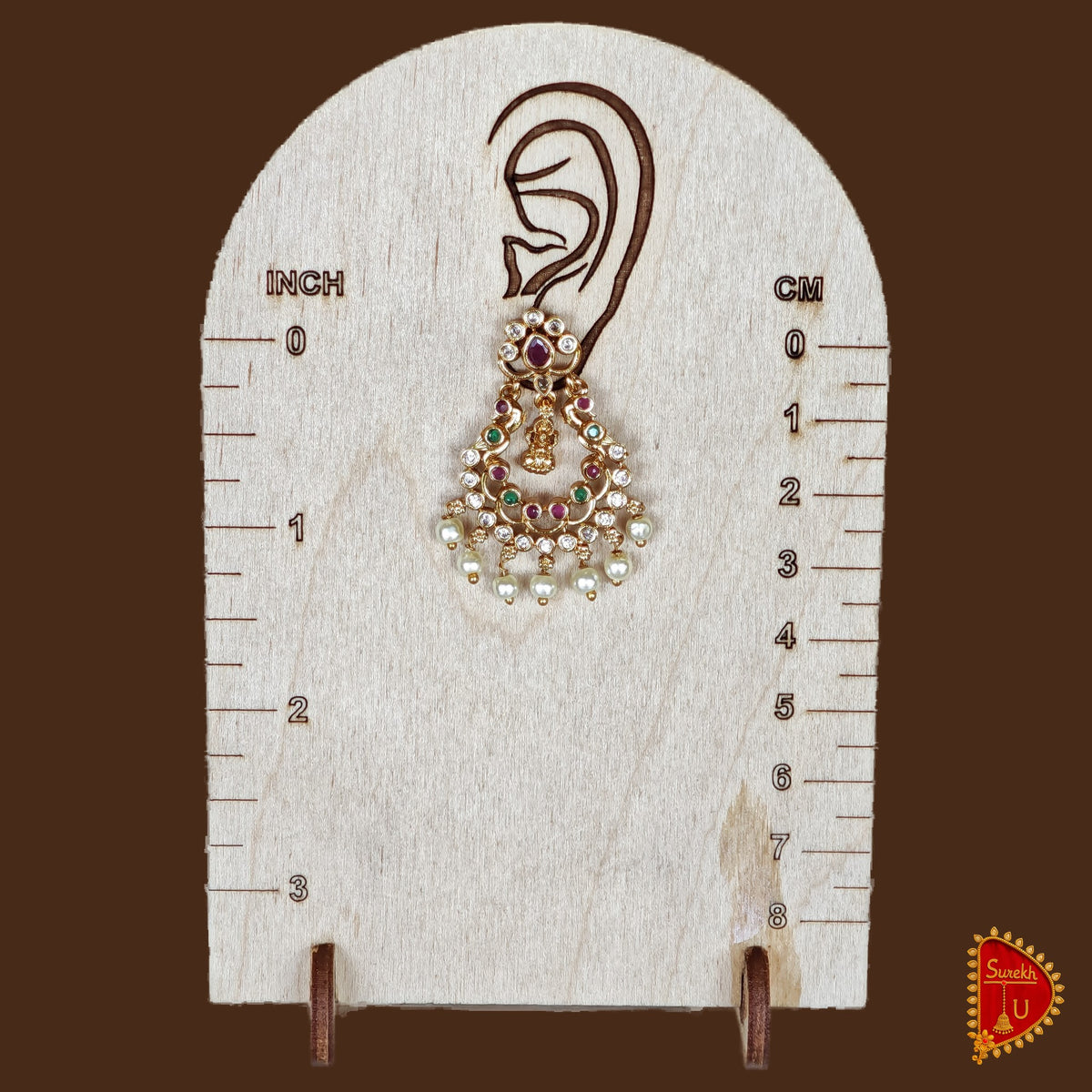 Traditional Stone Chandbali Medium