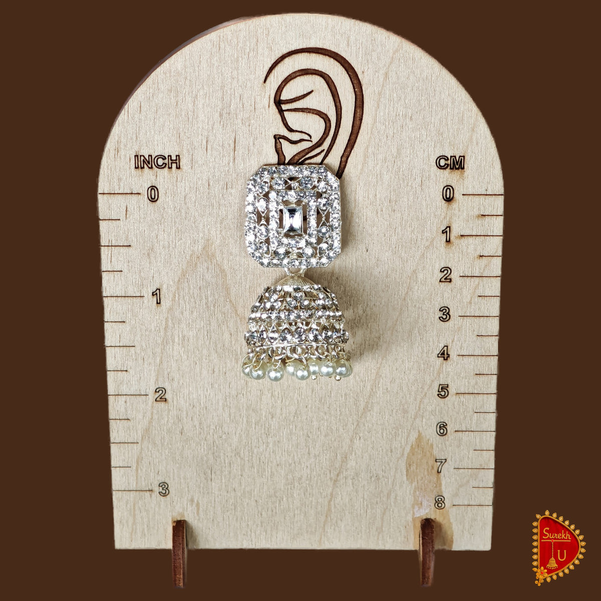 Silver Stones Recto Jhumki