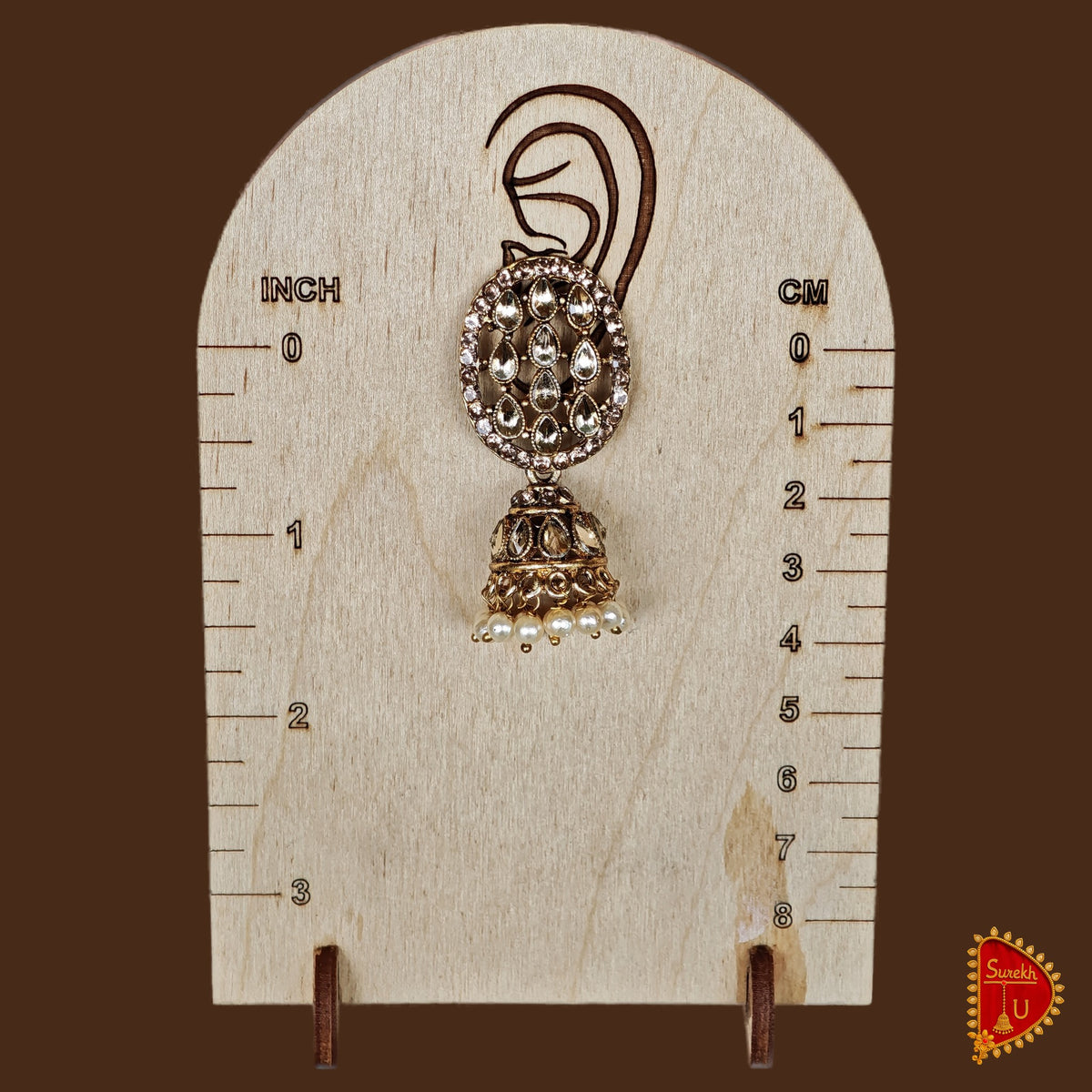 Rosegold Oval Jhumki