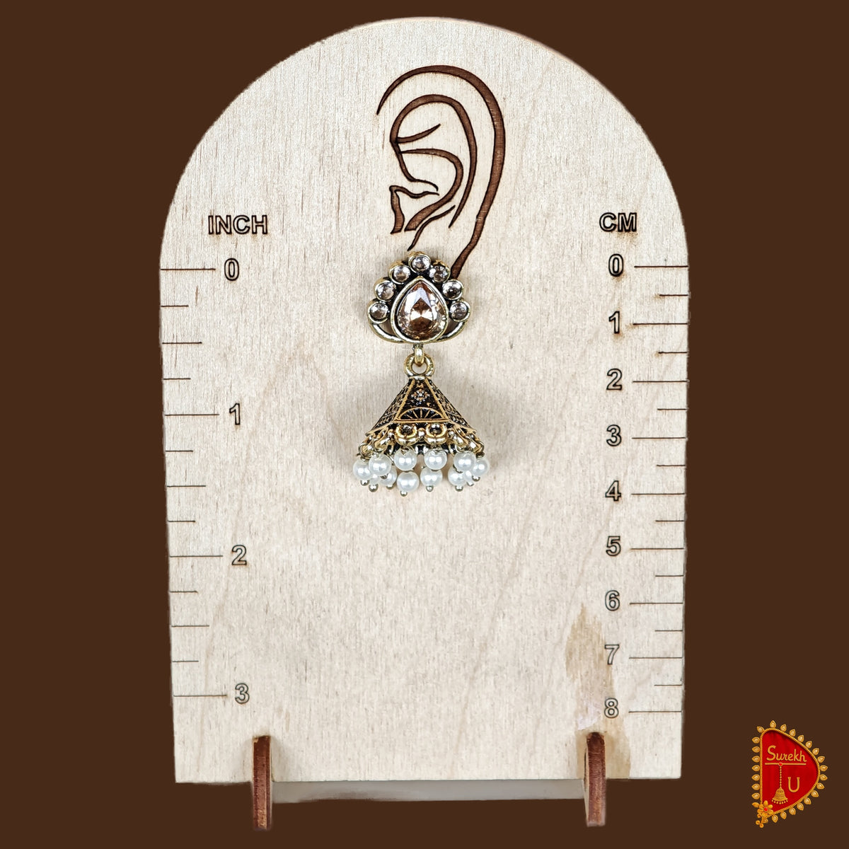 Antique rosegold Bud Jhumki
