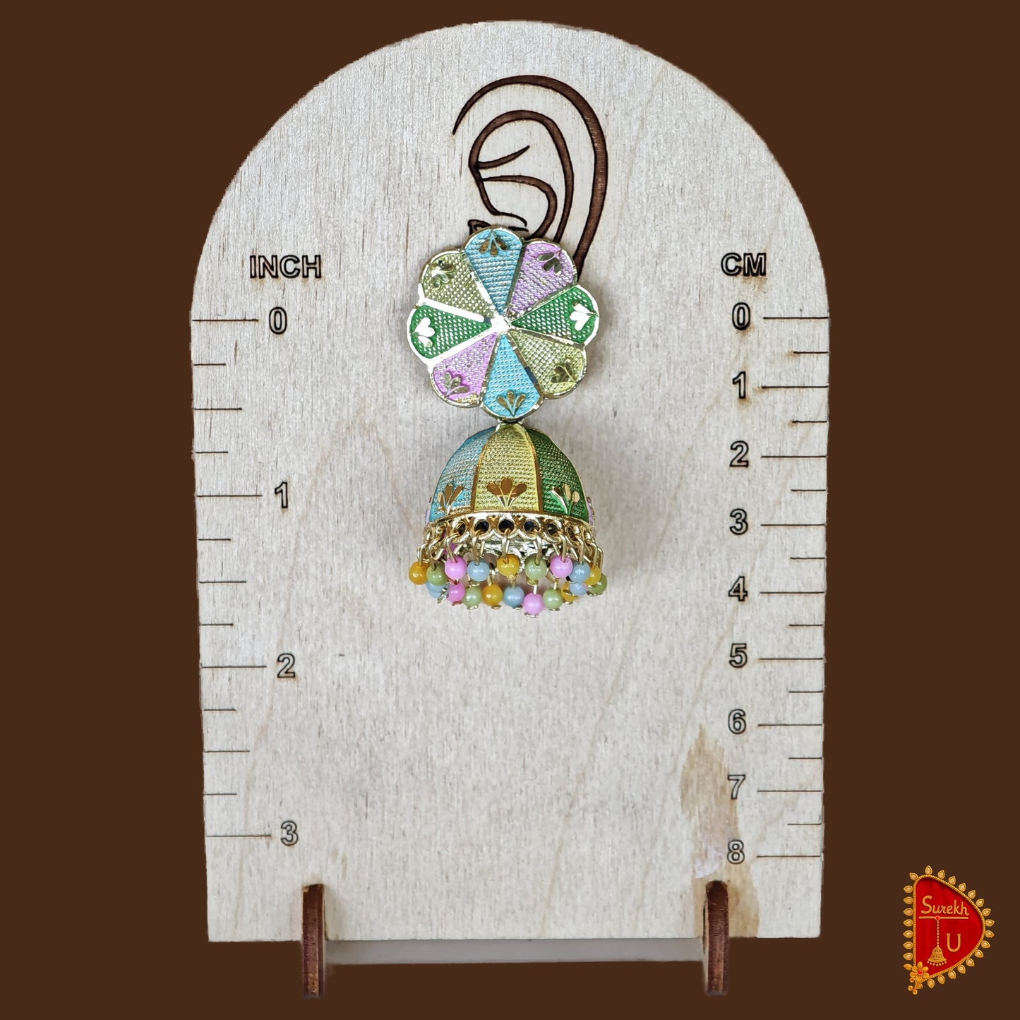 Metal Multicoloured Jhumki