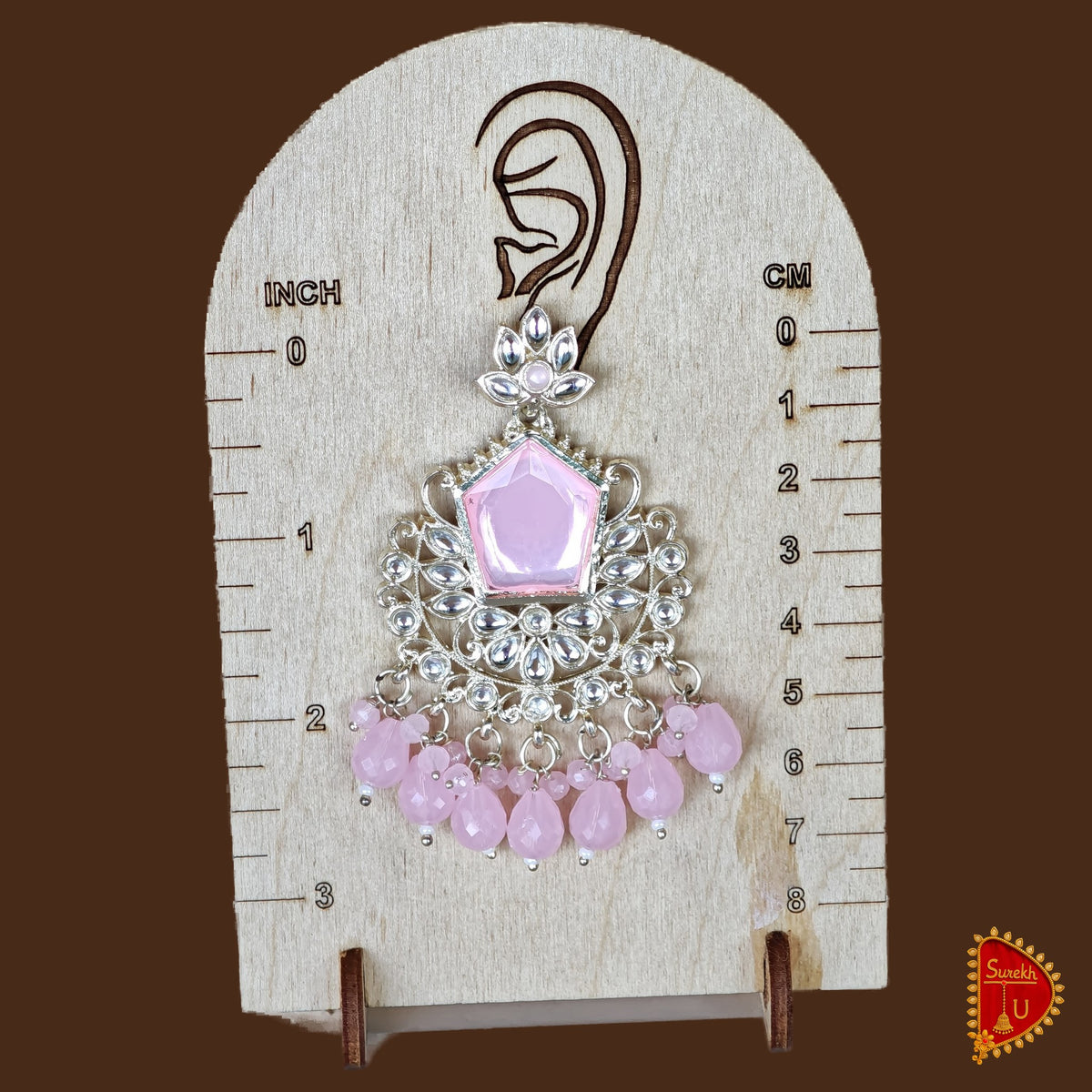 Baby Pink Chandbali