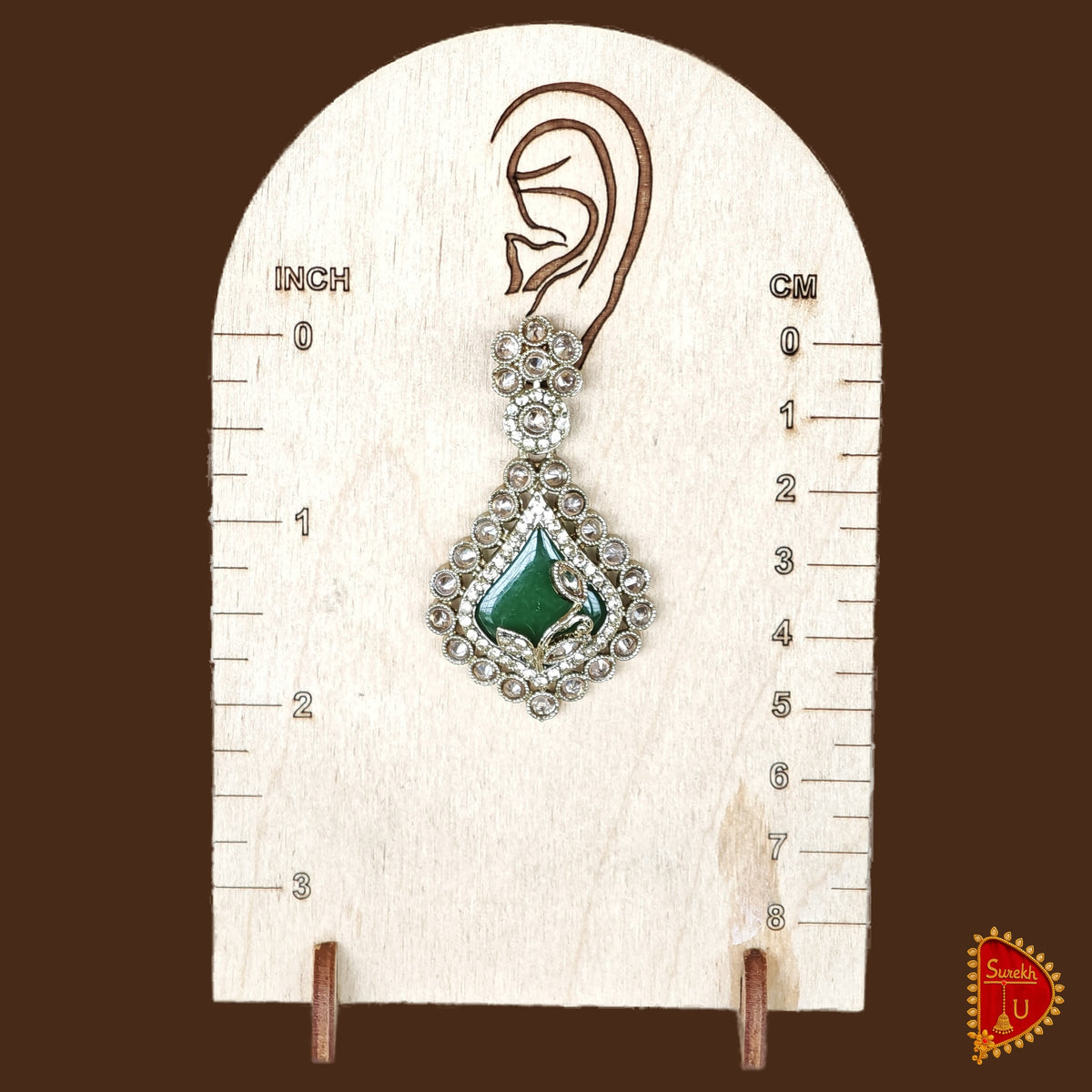 Bottle Green Floral Latkan