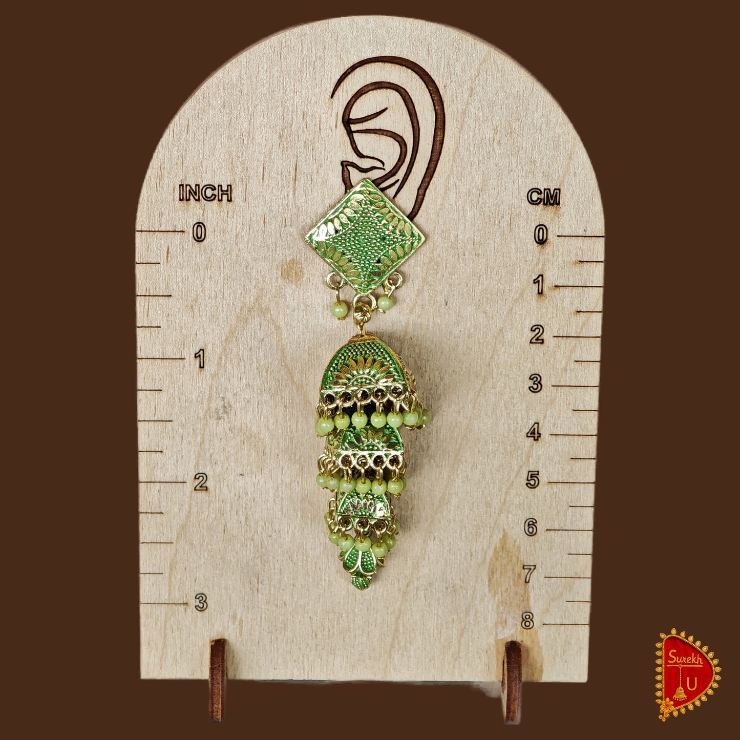 Pista Multilayered Jhumki