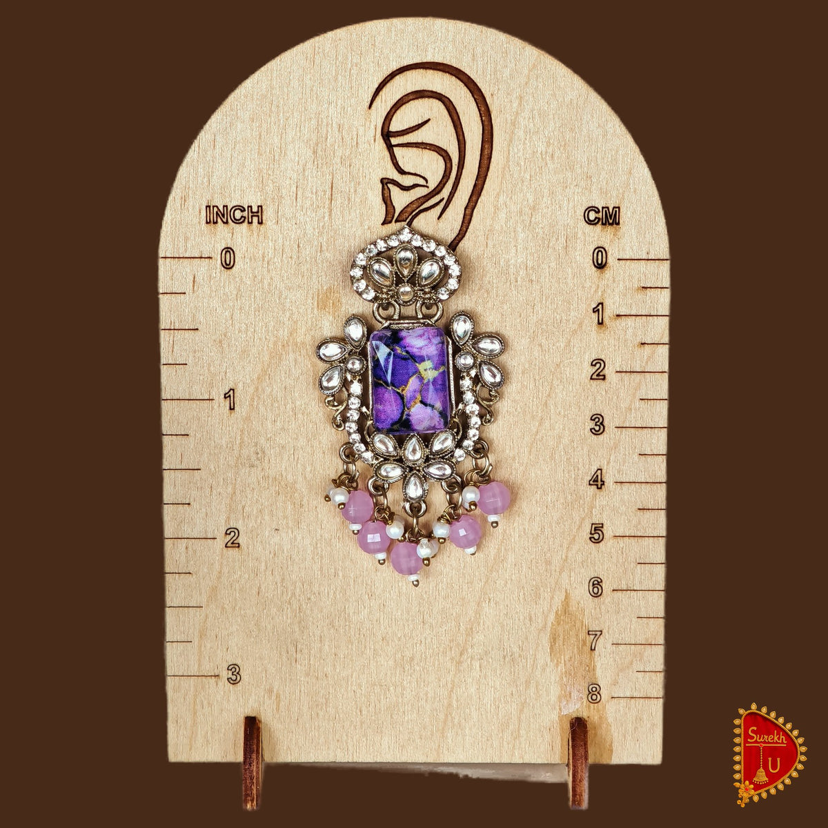 Lavender Floral Stones Latkan