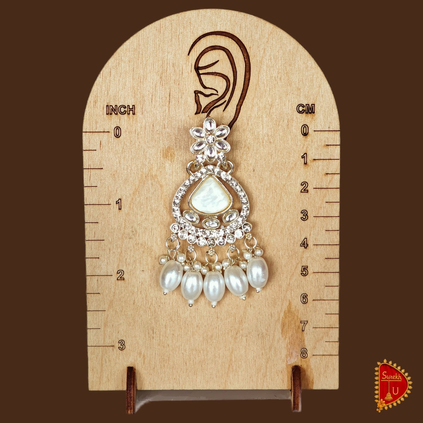 Pearl Teardrop Chandbali