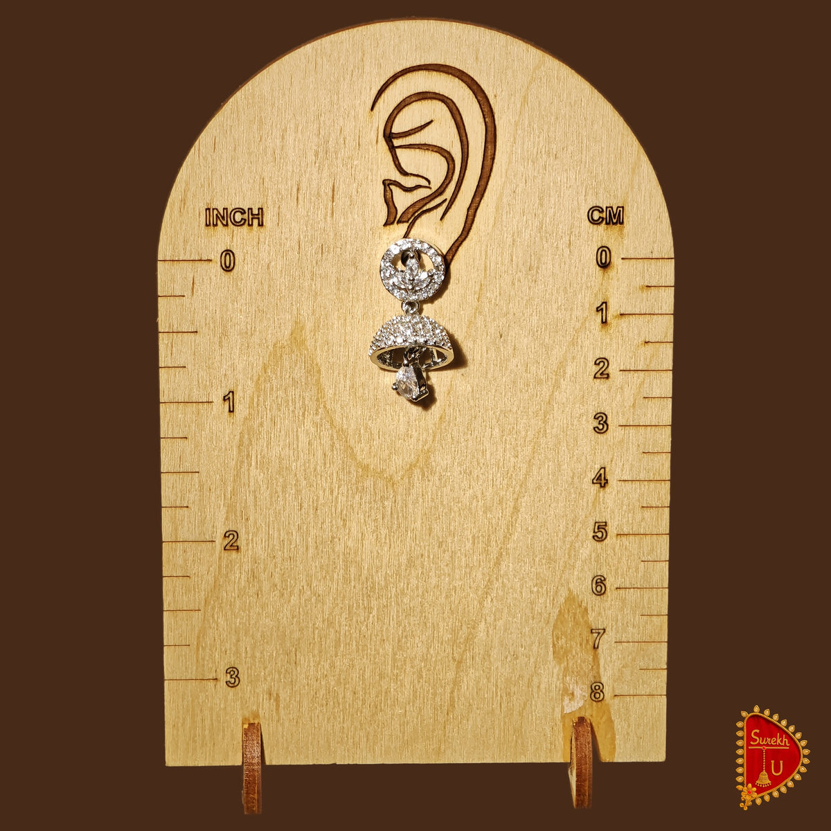 AD Round Floral Jhumki
