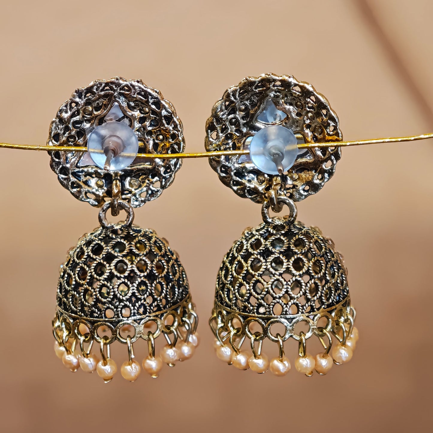 Antique Golden Jhumkis