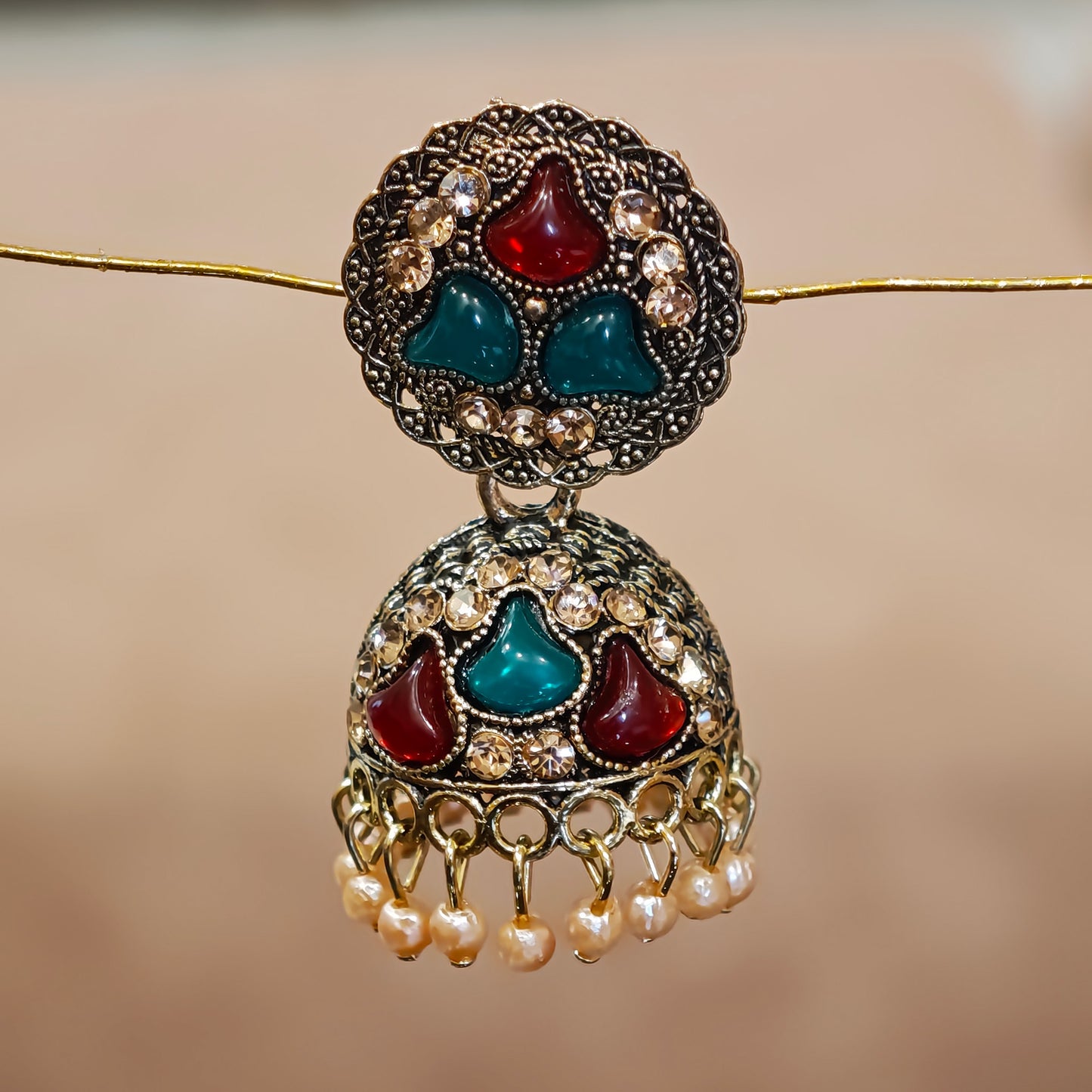 Antique Golden Jhumkis