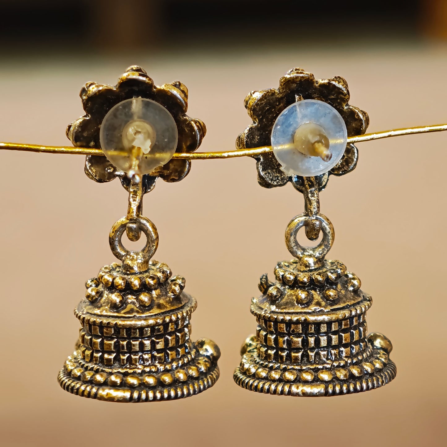 Antique Golden Small Jhumki