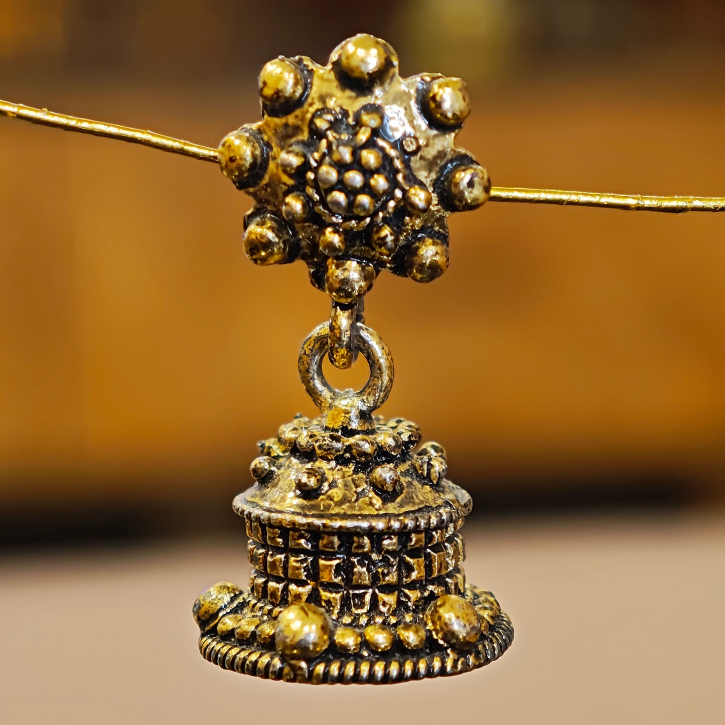 Antique Golden Small Jhumki