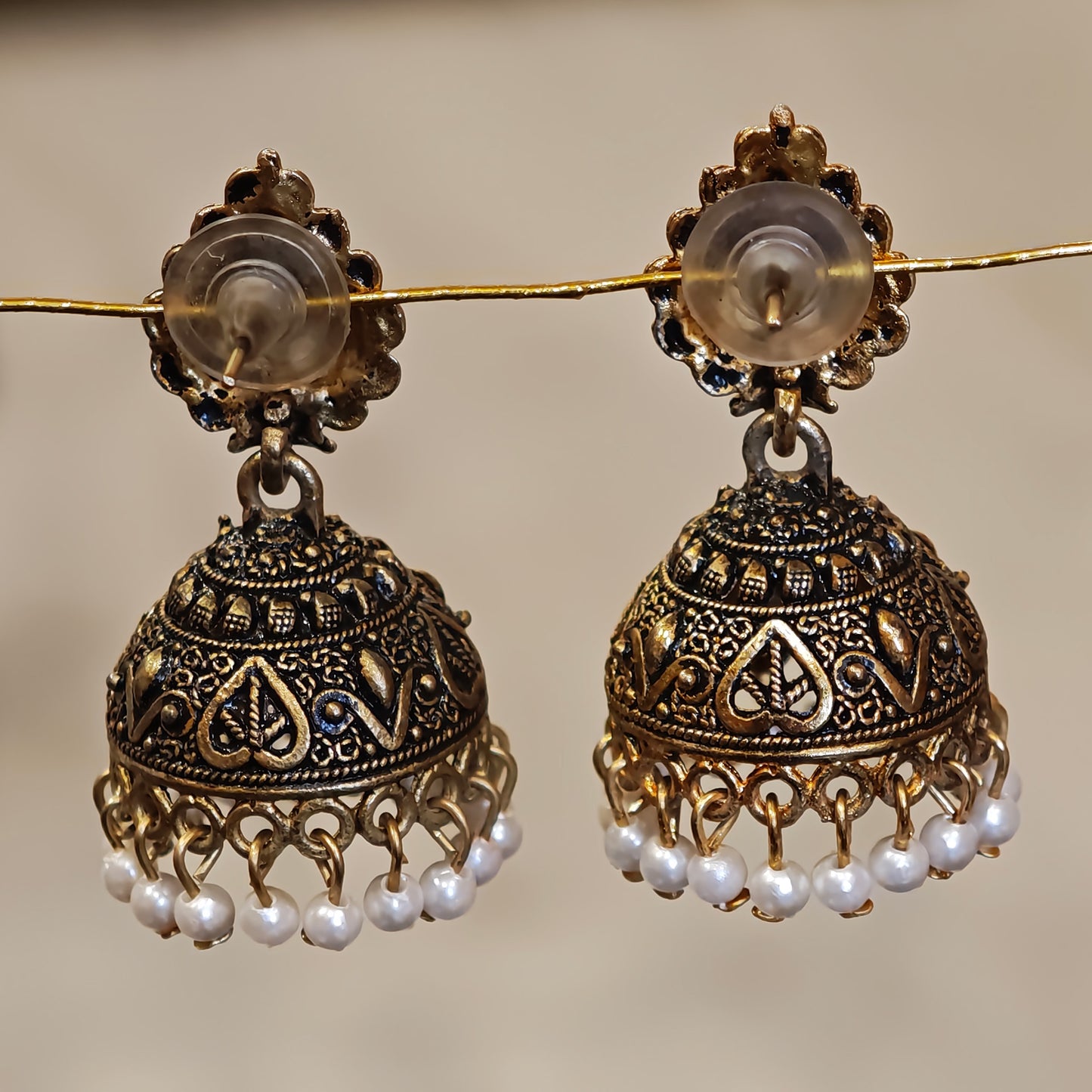 Antique Leaf Shaped Jhumki