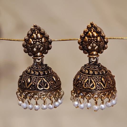 Antique Leaf Shaped Jhumki