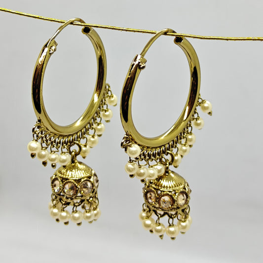 Antique Medium Hoop Jhumki