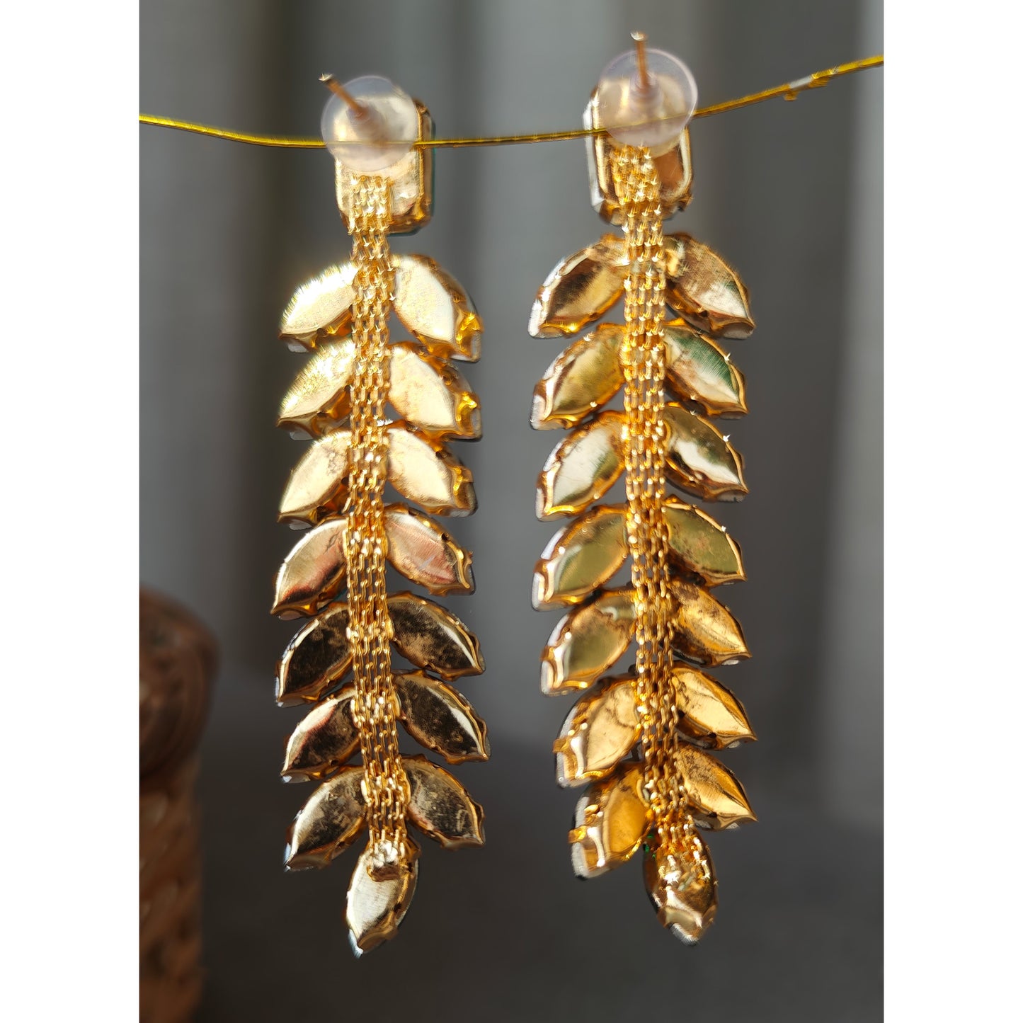 Bottle Green Long Dangler