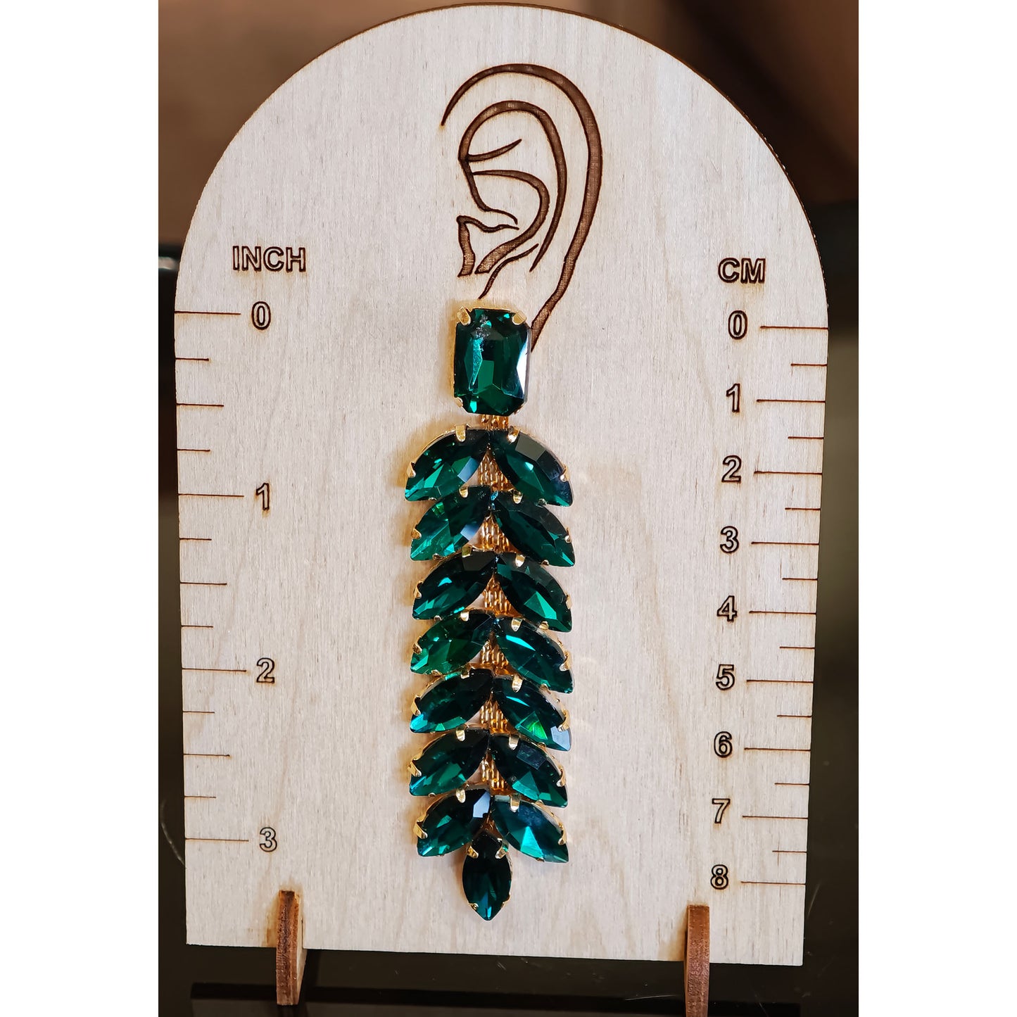 Bottle Green Long Dangler