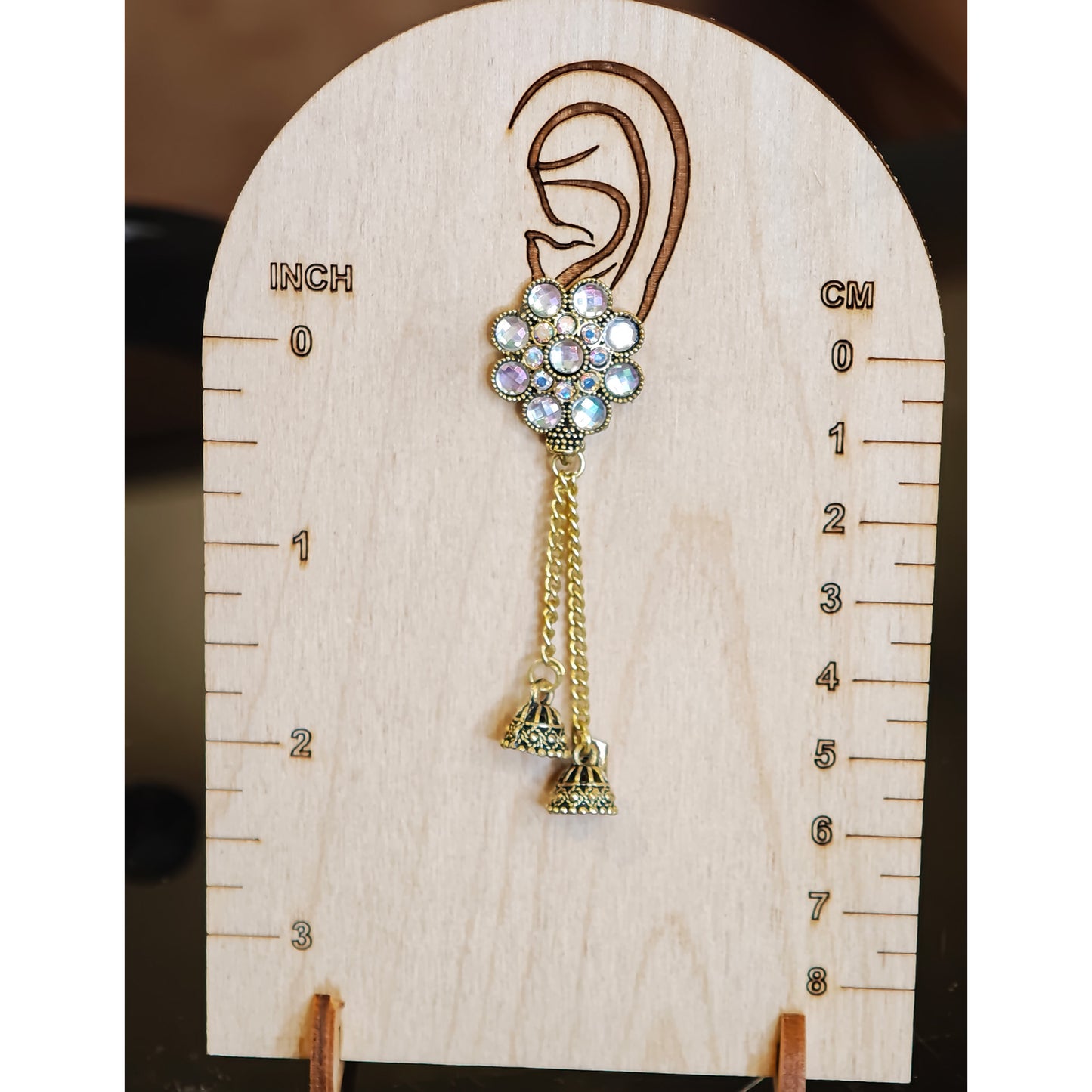 Floral Latkan Small Jhumki