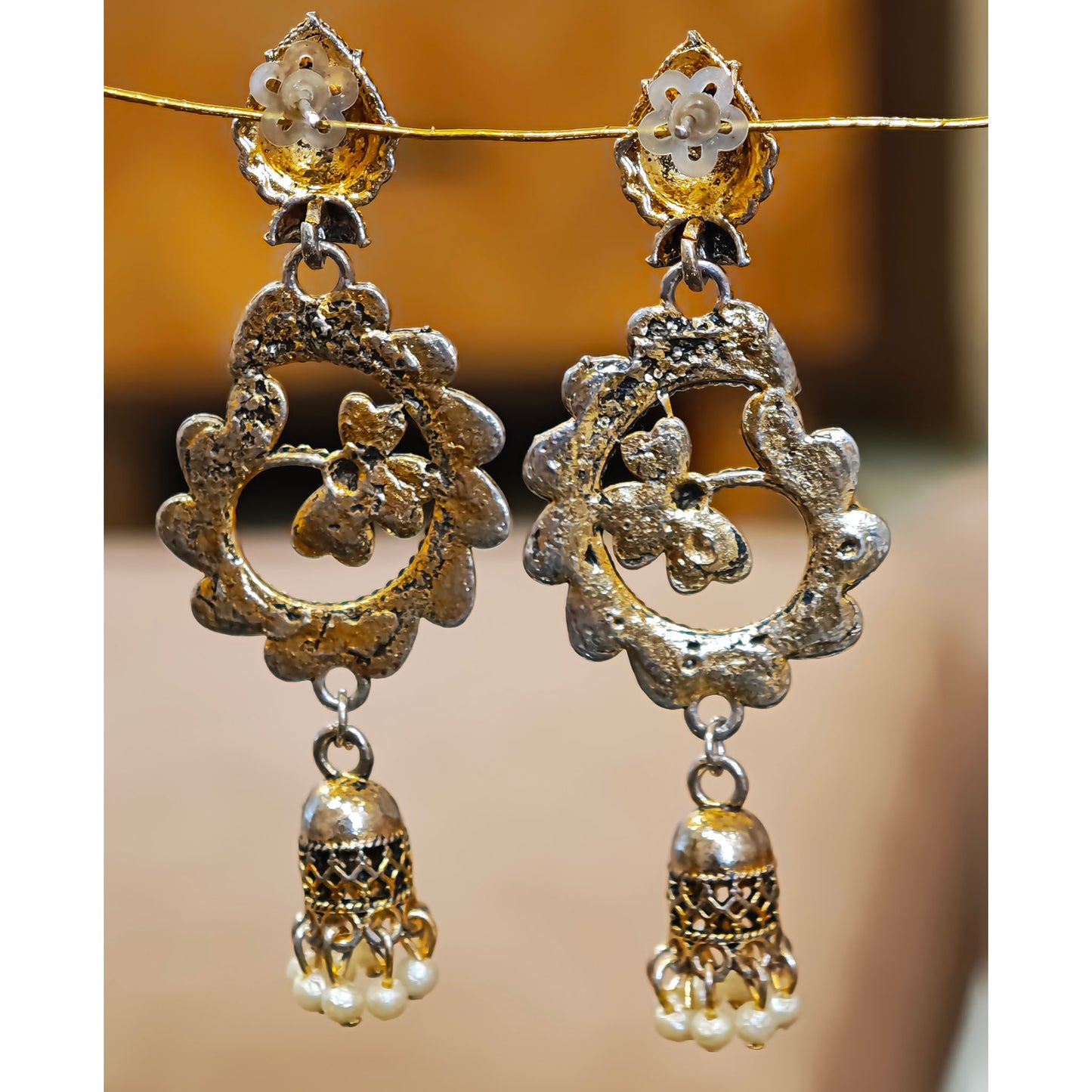 Floral Long Latkan Jhumki