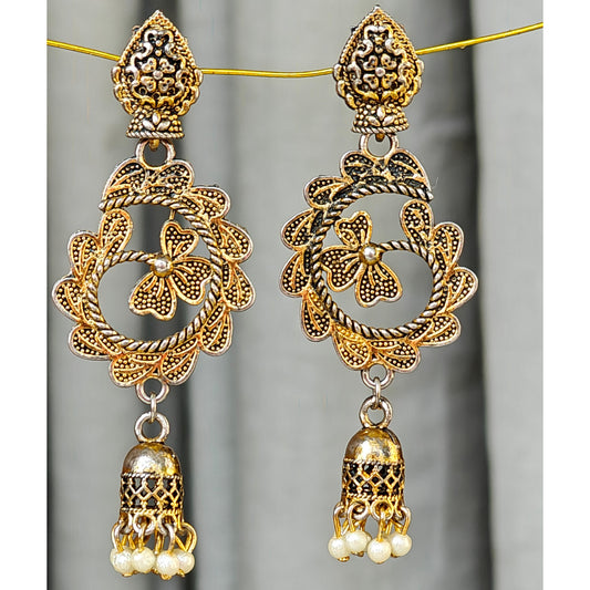 Floral Long Latkan Jhumki